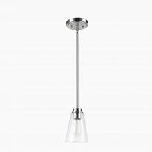 Affinity KMP1-NI-CNC - Karen 1 light mini pendant, nickel, cone clear