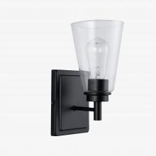 Affinity KS1-BK-CNC - Karen 1 light wall sconce, black, cone clear